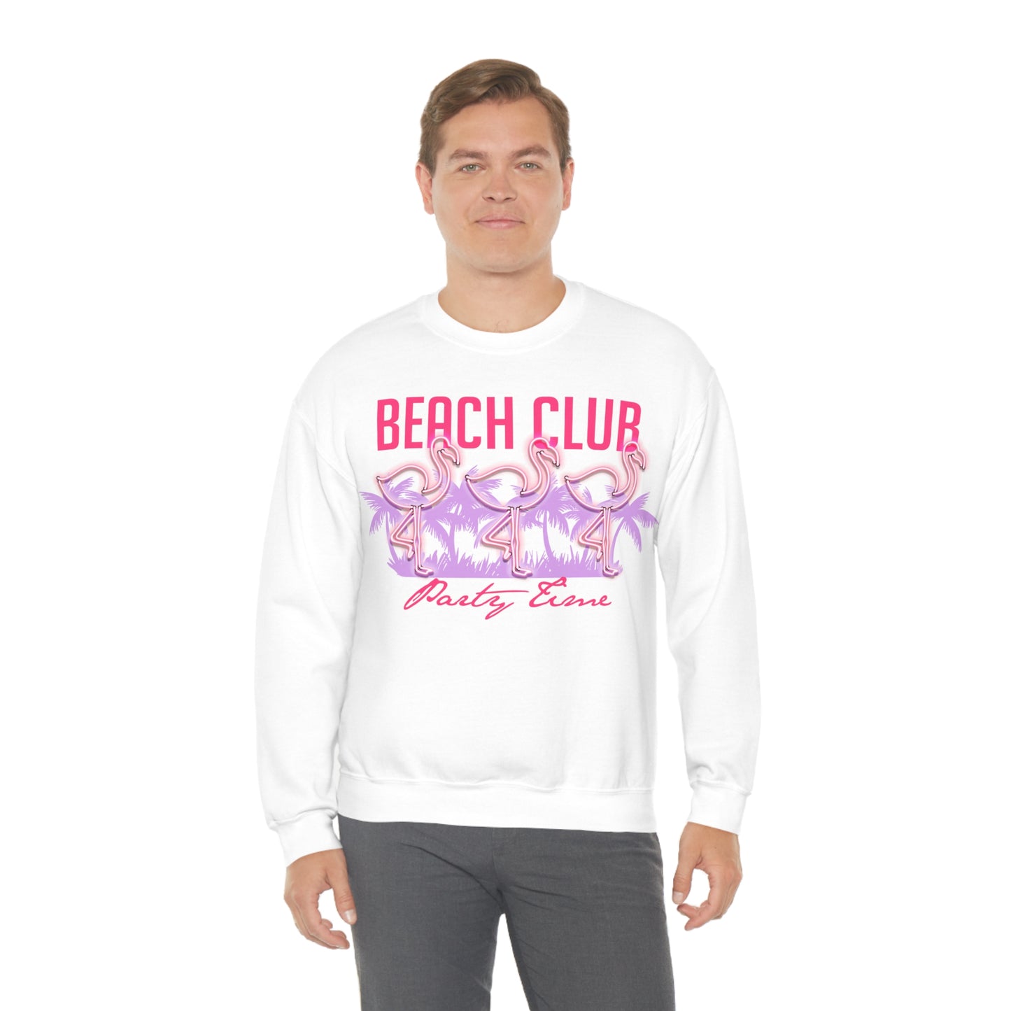 Beach Club Party Time Crewneck Sweatshirt