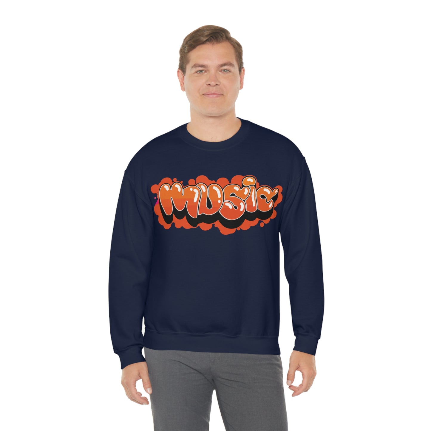 Music graffiti Crewneck Sweatshirt