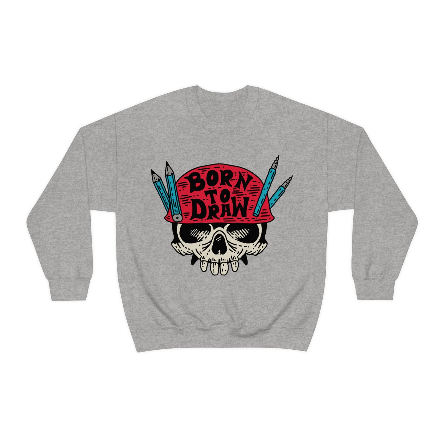 Born to_Draw Crewneck Sweatshirt