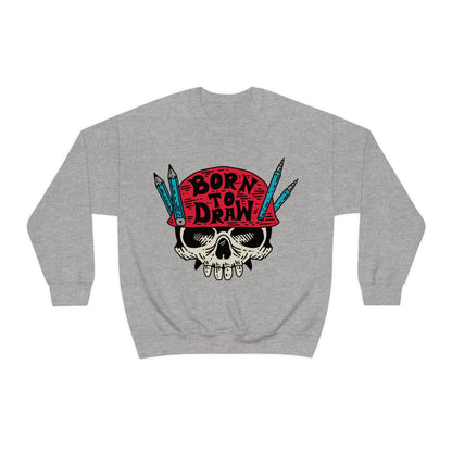 Born to_Draw Crewneck Sweatshirt