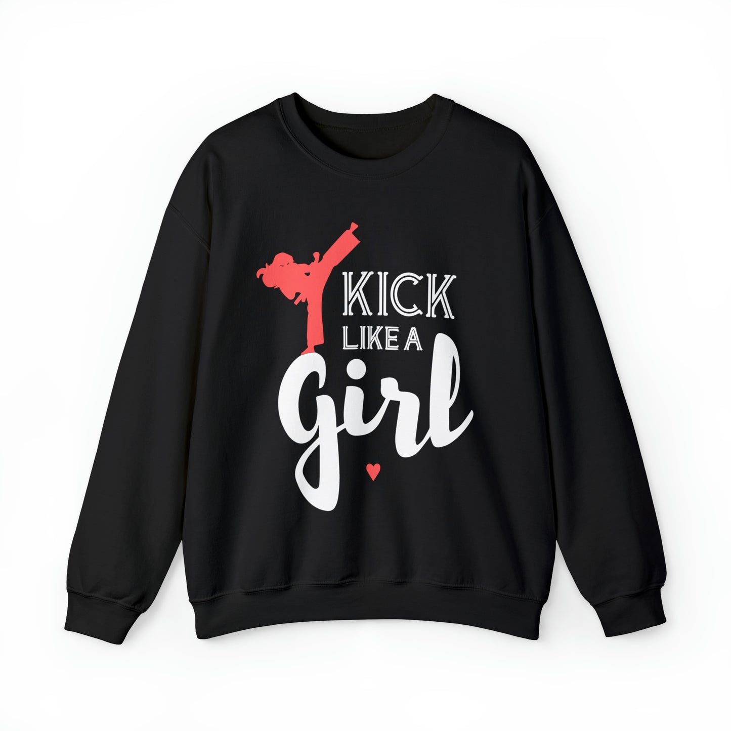 Kick Like A Girl Crewneck Sweatshirt