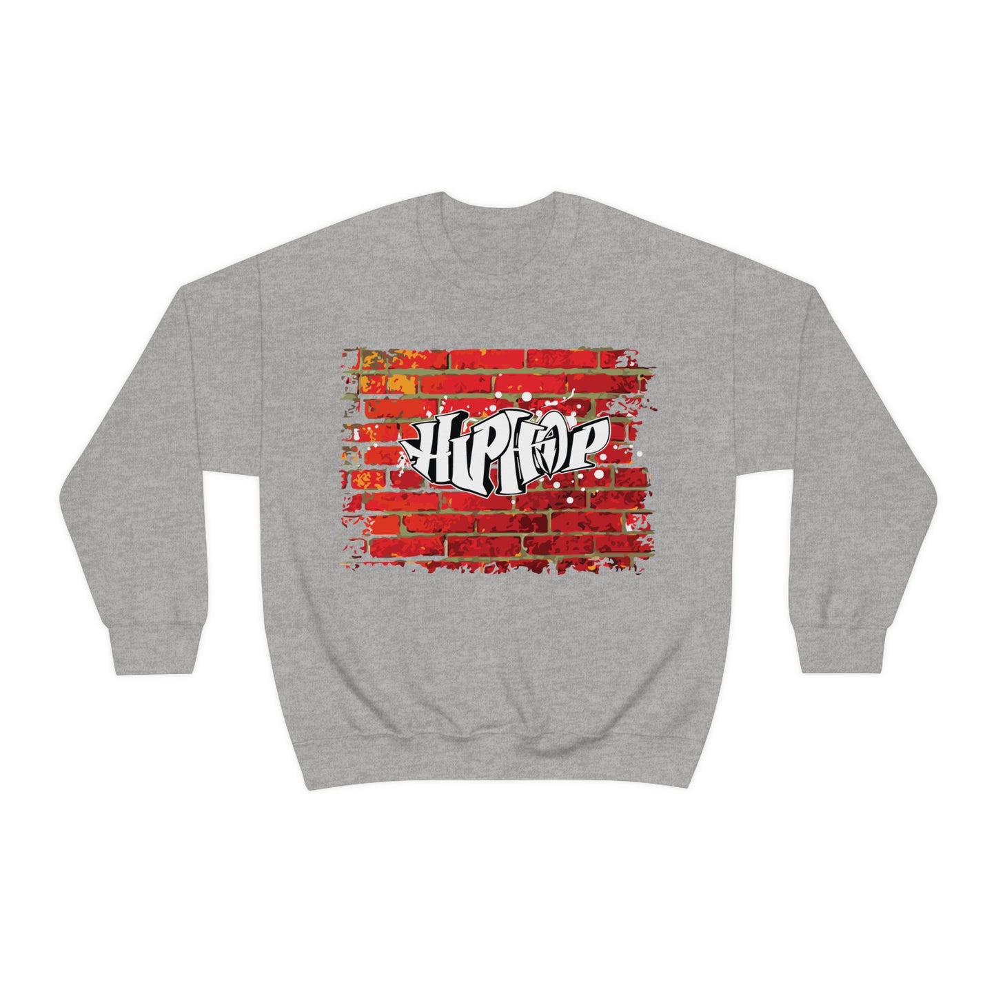 Hip Hop graffiti on the wall Crewneck Sweatshirt