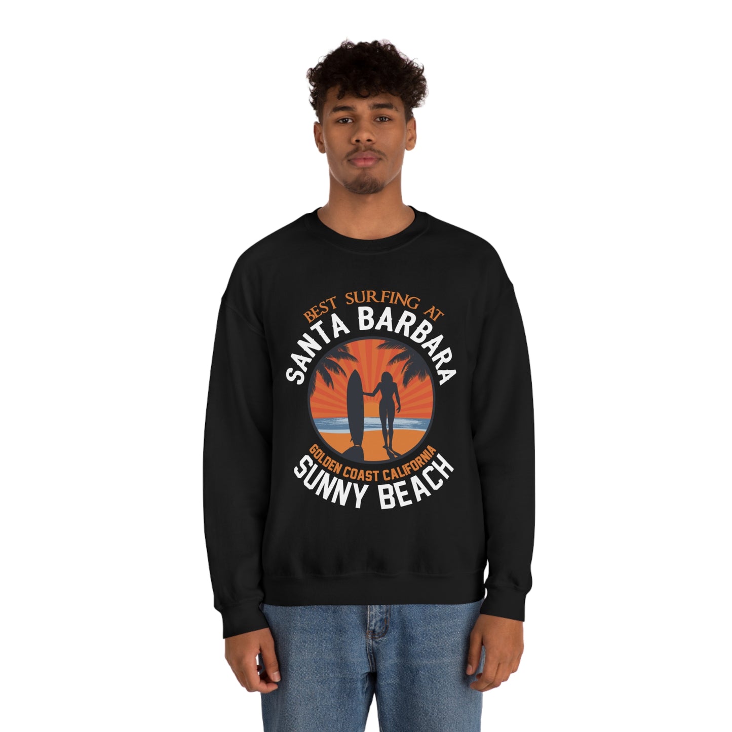 Santa Barbara sunny beach Crewneck Sweatshirt