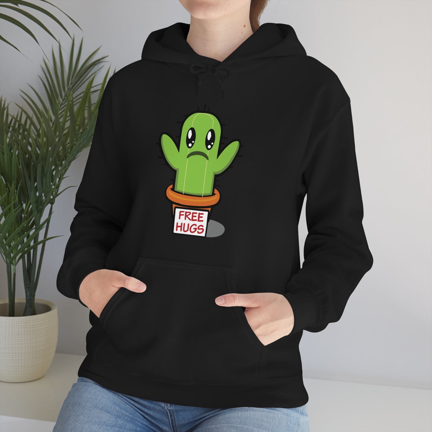 Free hugs sad cactus Hoodie