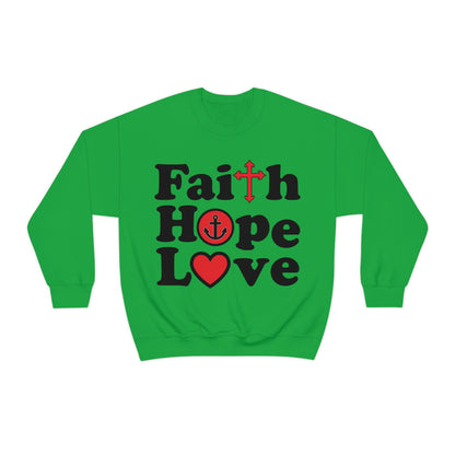 Faith Hope Love Crewneck Sweatshirt