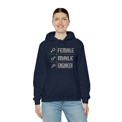 Female - male- engineer Hoodie