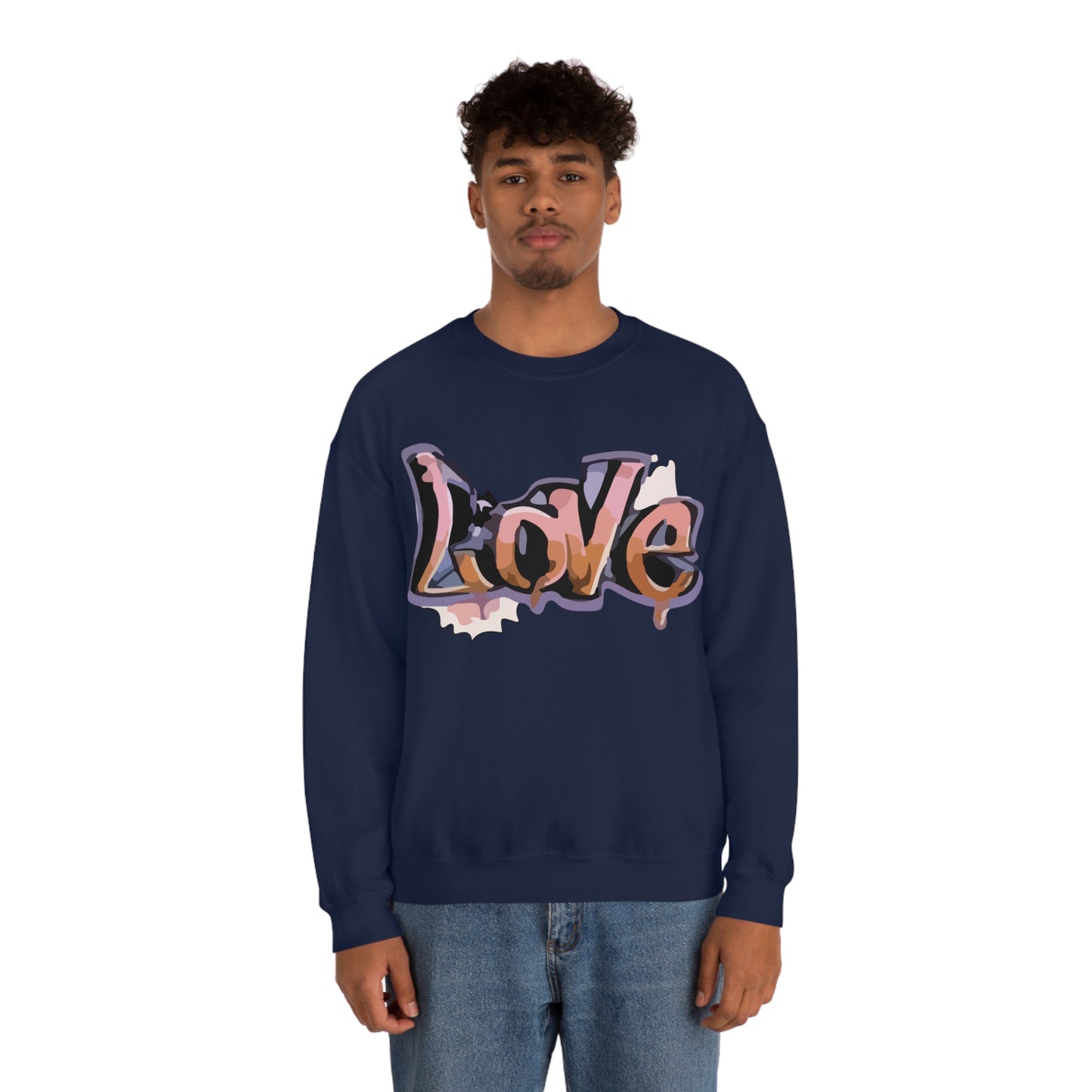 Cool love graffiti Crewneck Sweatshirt