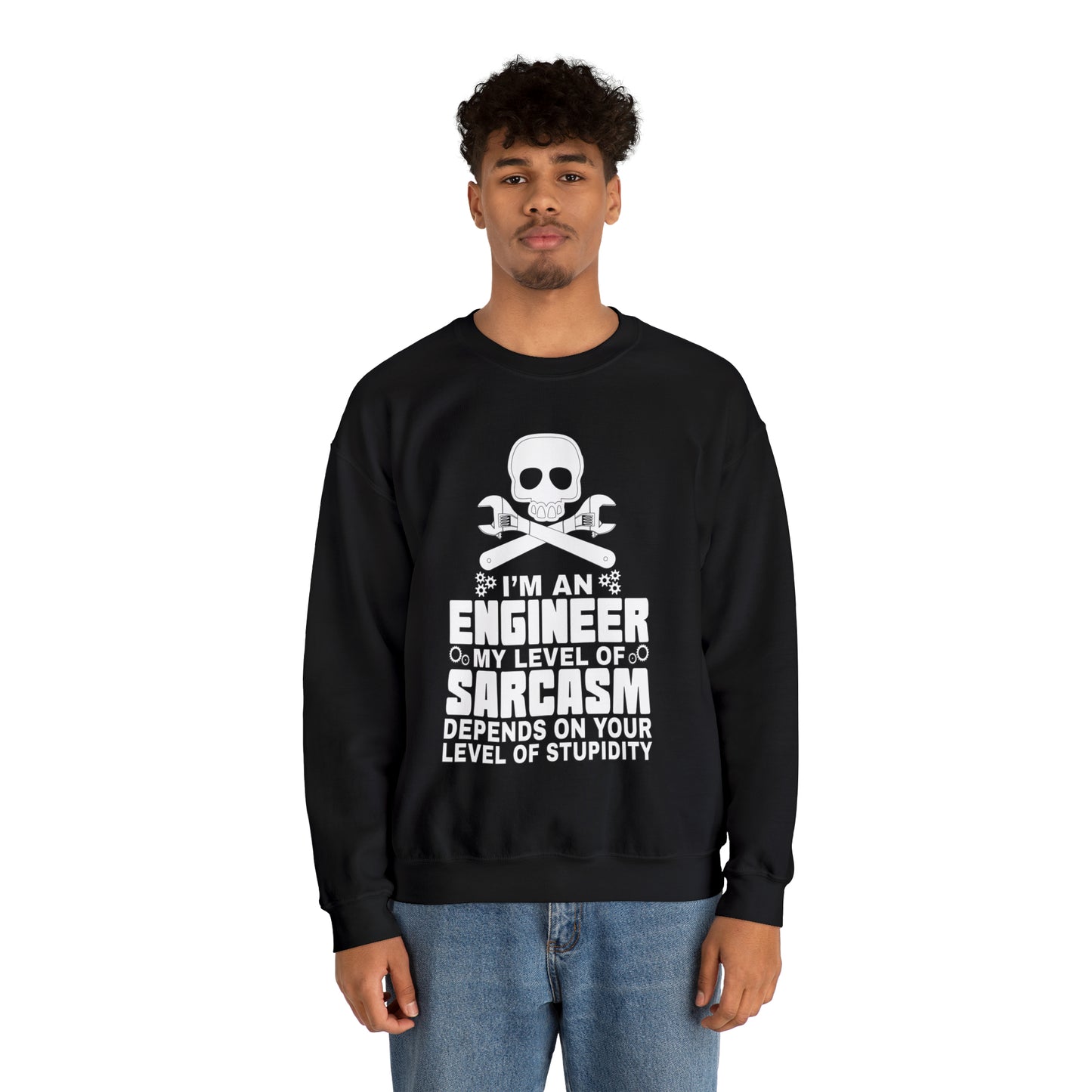 My level of sarcasm depends on you Crewneck Sweatshirt