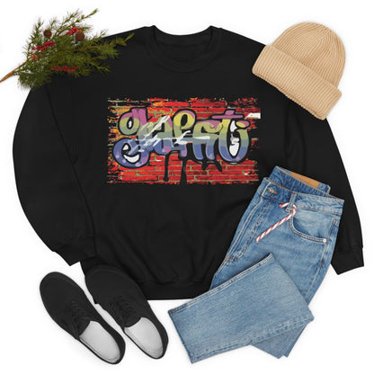 Graffiti on a wall Crewneck Sweatshirt