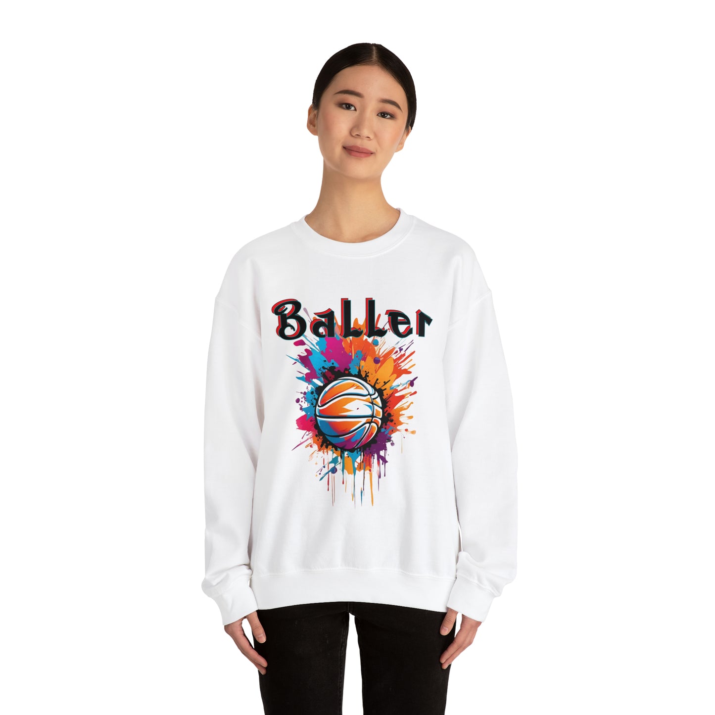 Basketball Baller Crewneck Sweatshirt