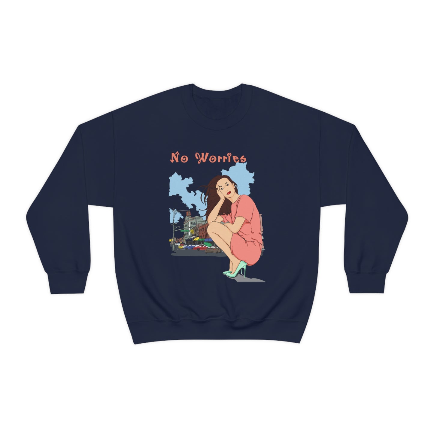 No worries Crewneck Sweatshirt