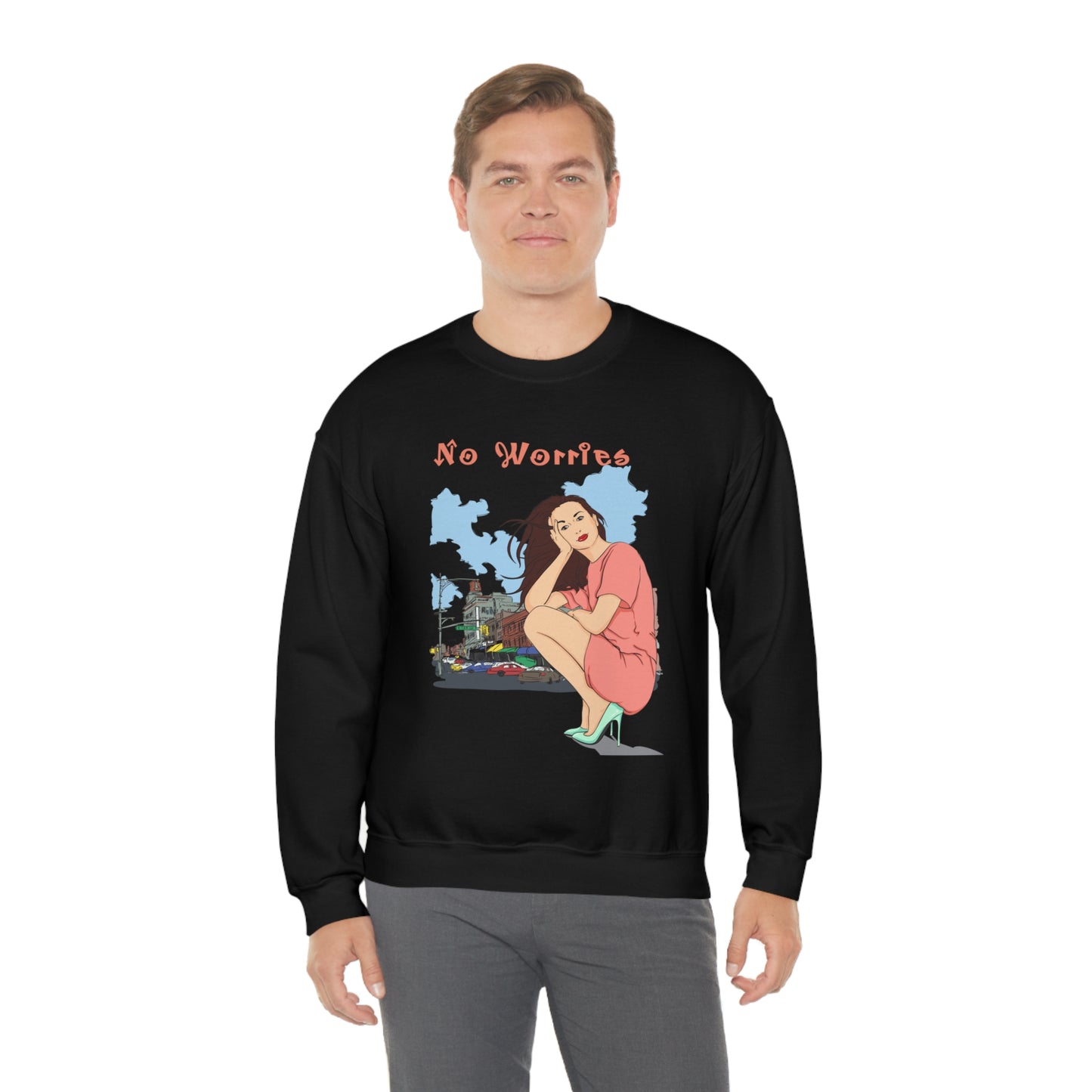 No worries Crewneck Sweatshirt