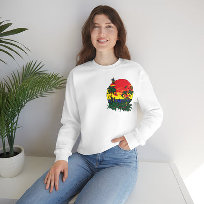 Sunset Butterfly Vibes Crewneck Sweatshirt