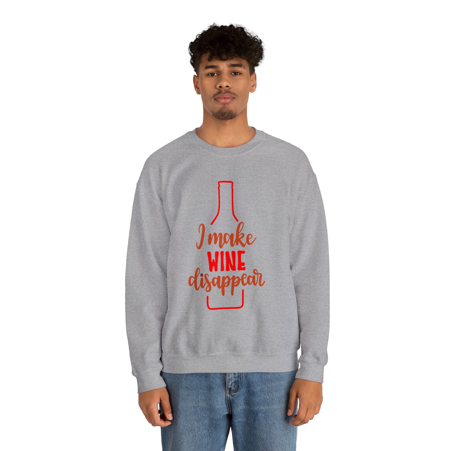 I_make_wine_disappear Crewneck Sweatshirt