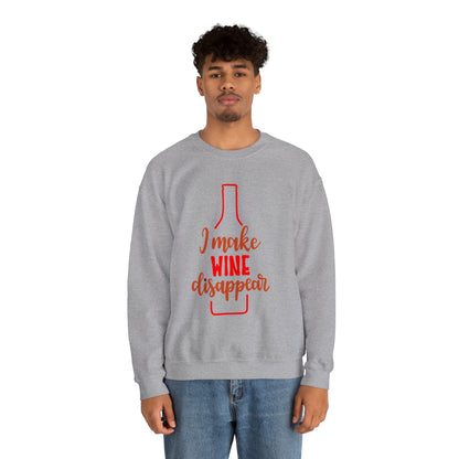 I_make_wine_disappear Crewneck Sweatshirt