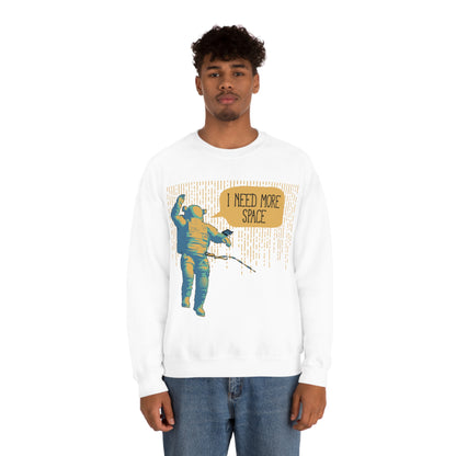 I need more_Space Crewneck Sweatshirt