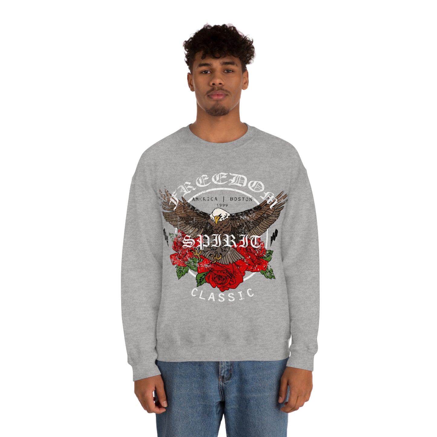 Freedom Spirit Eagle Crewneck Sweatshirt