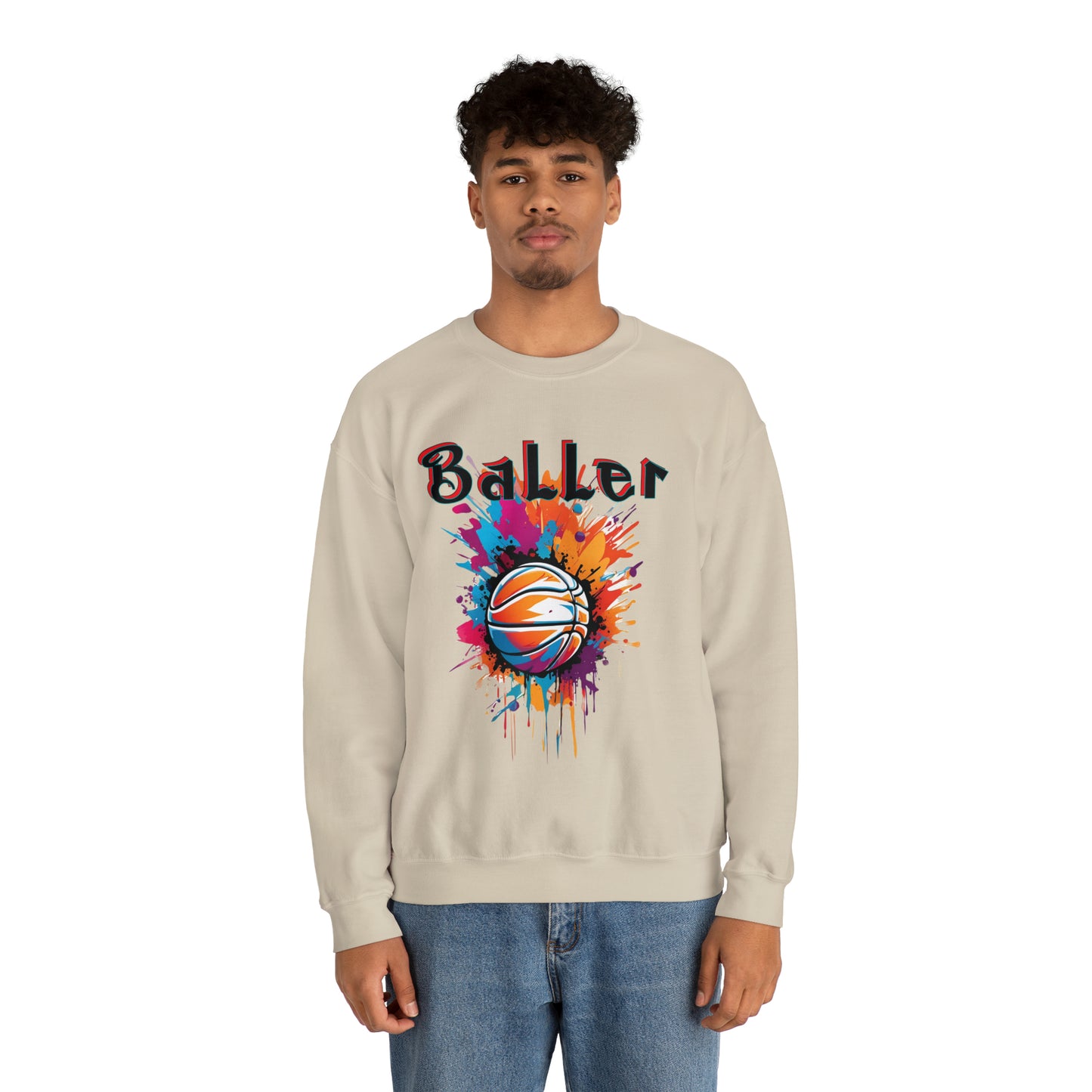 Basketball Baller Crewneck Sweatshirt