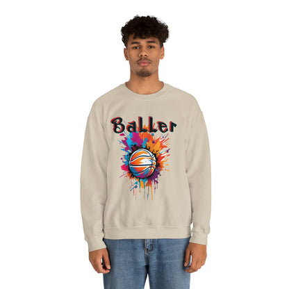 Basketball Baller Crewneck Sweatshirt