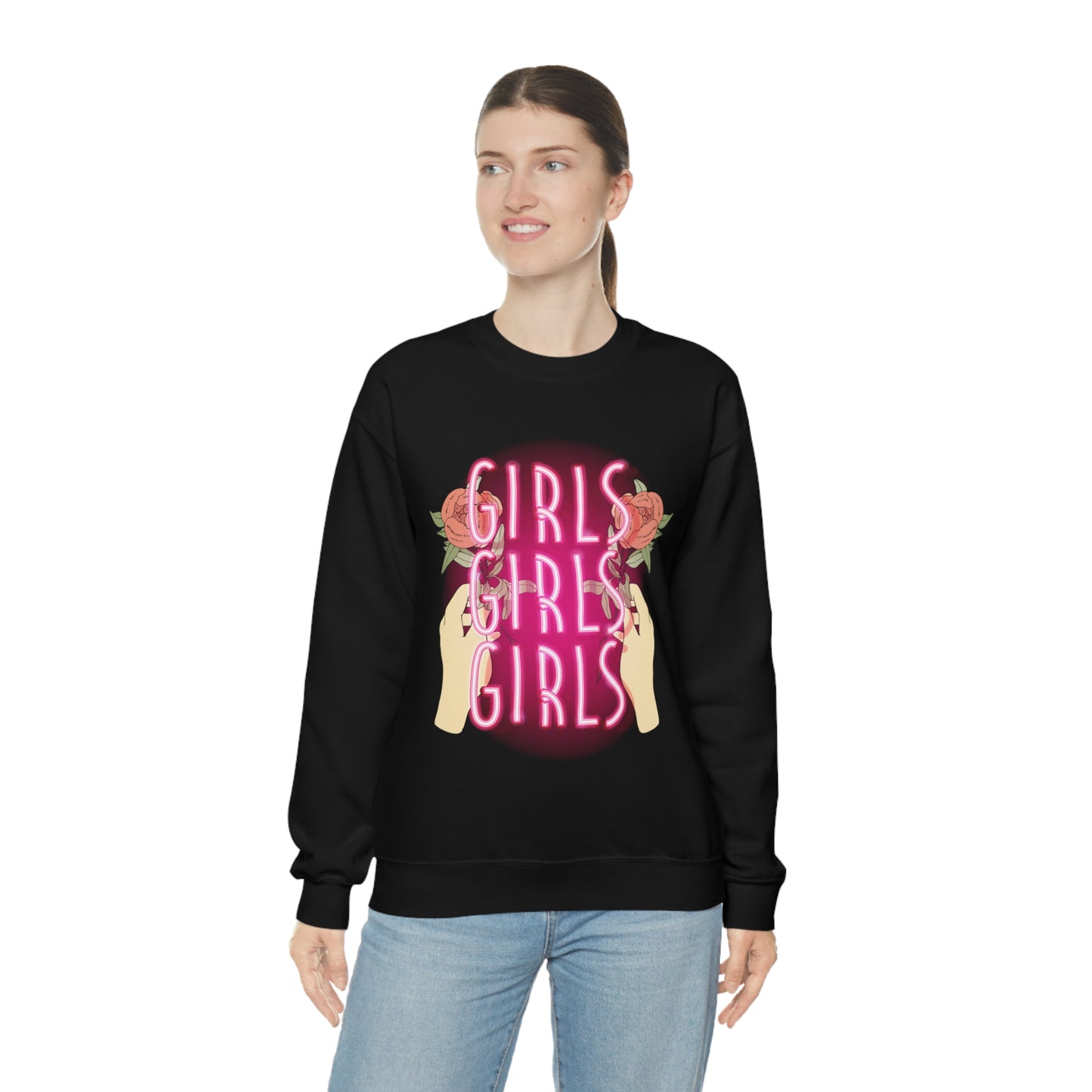 Girls Girls Girls Crewneck Sweatshirt