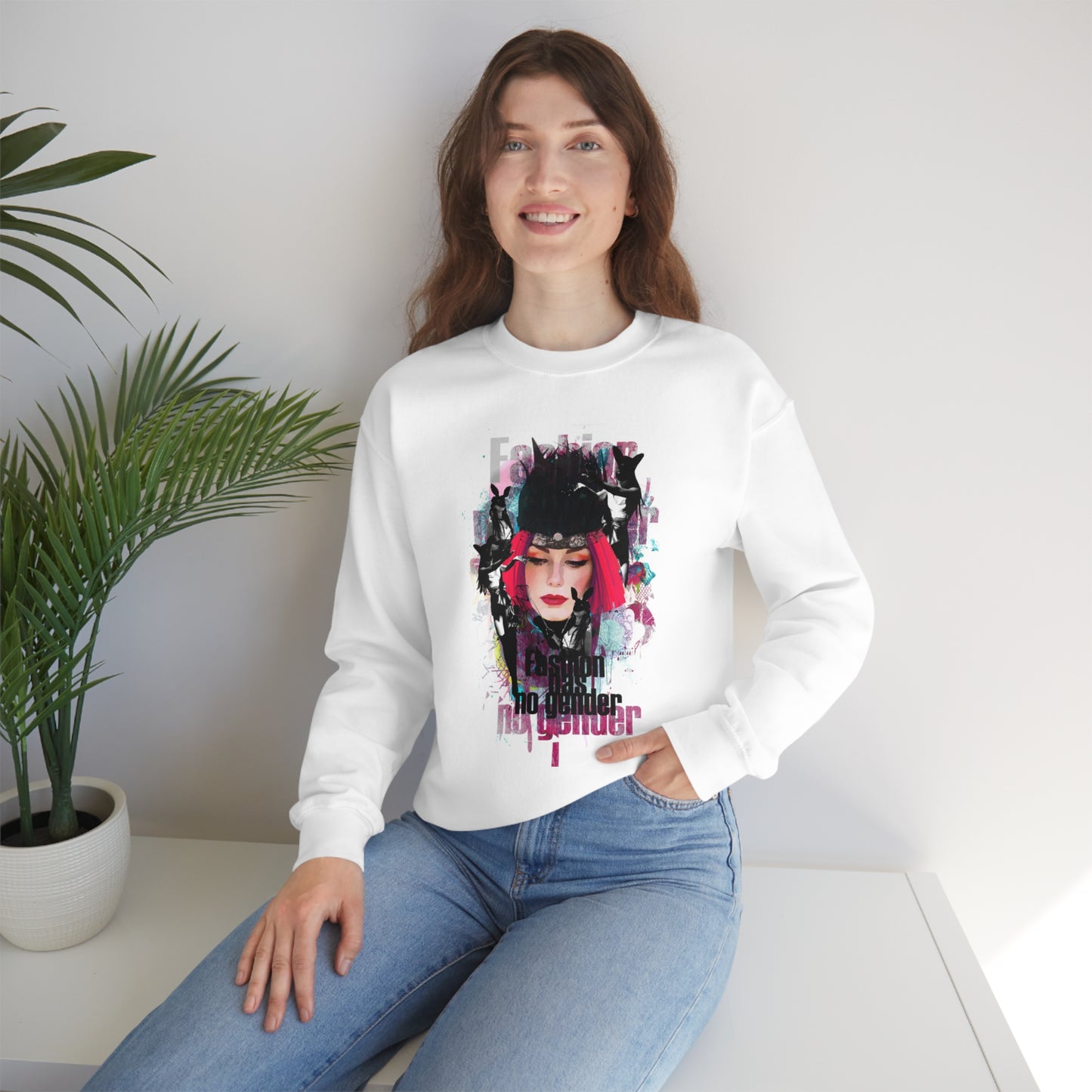 Fashion Has No Gender Crewneck Sweatshirt