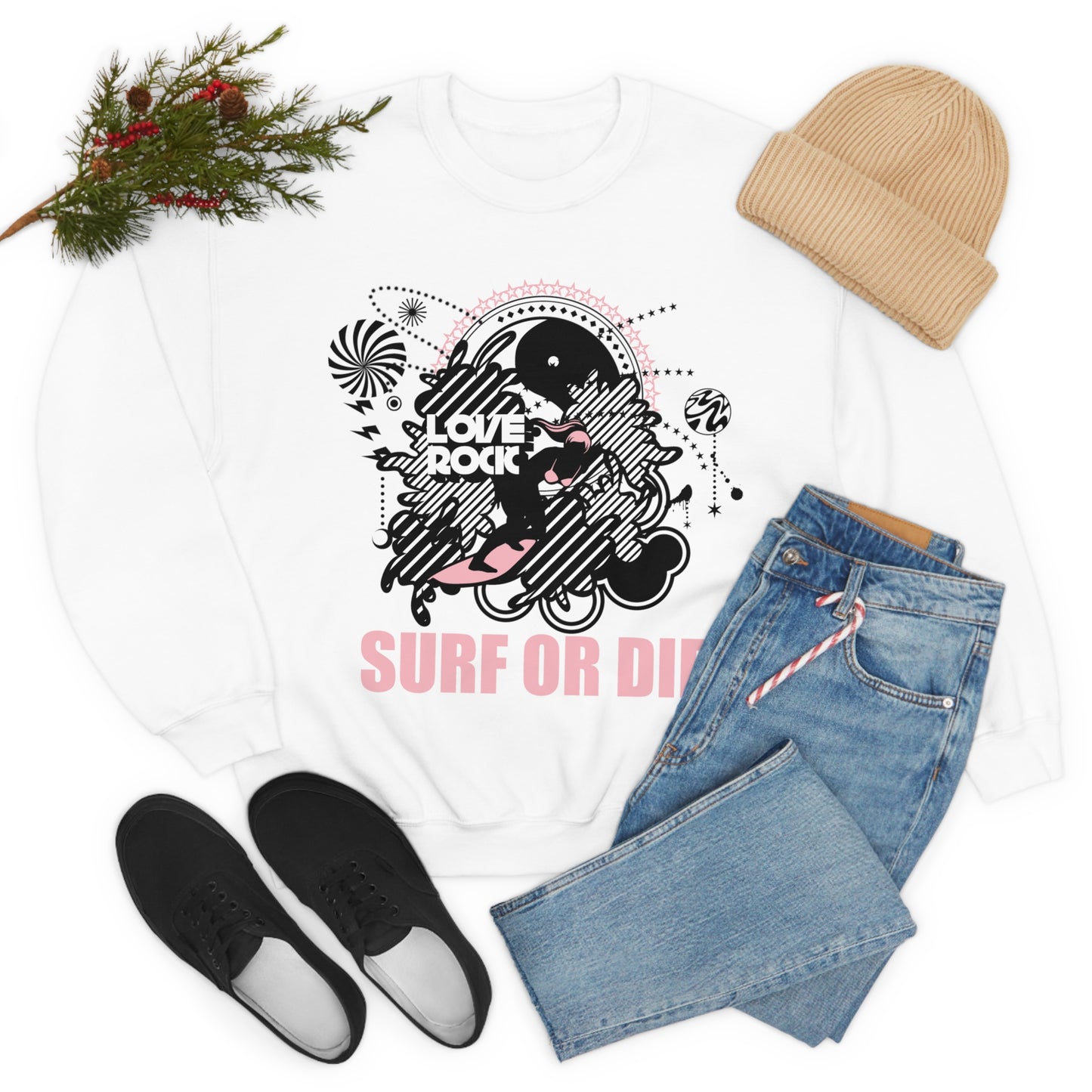 Surf or Die Crewneck Sweatshirt