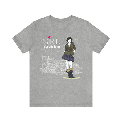 Girl with fashion T-Shirt