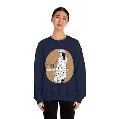 Polka dot Girl fashion Crewneck Sweatshirt