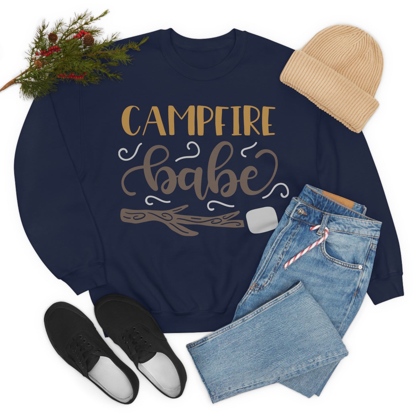 Campfire_babe Crewneck Sweatshirt