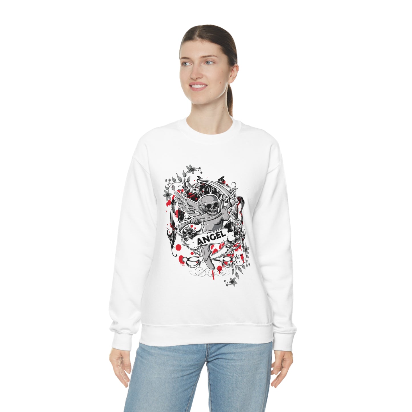 Dark Side Angel Crewneck Sweatshirt