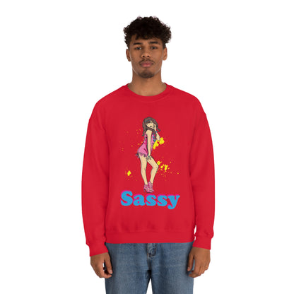 Sassy_girl Crewneck Sweatshirt