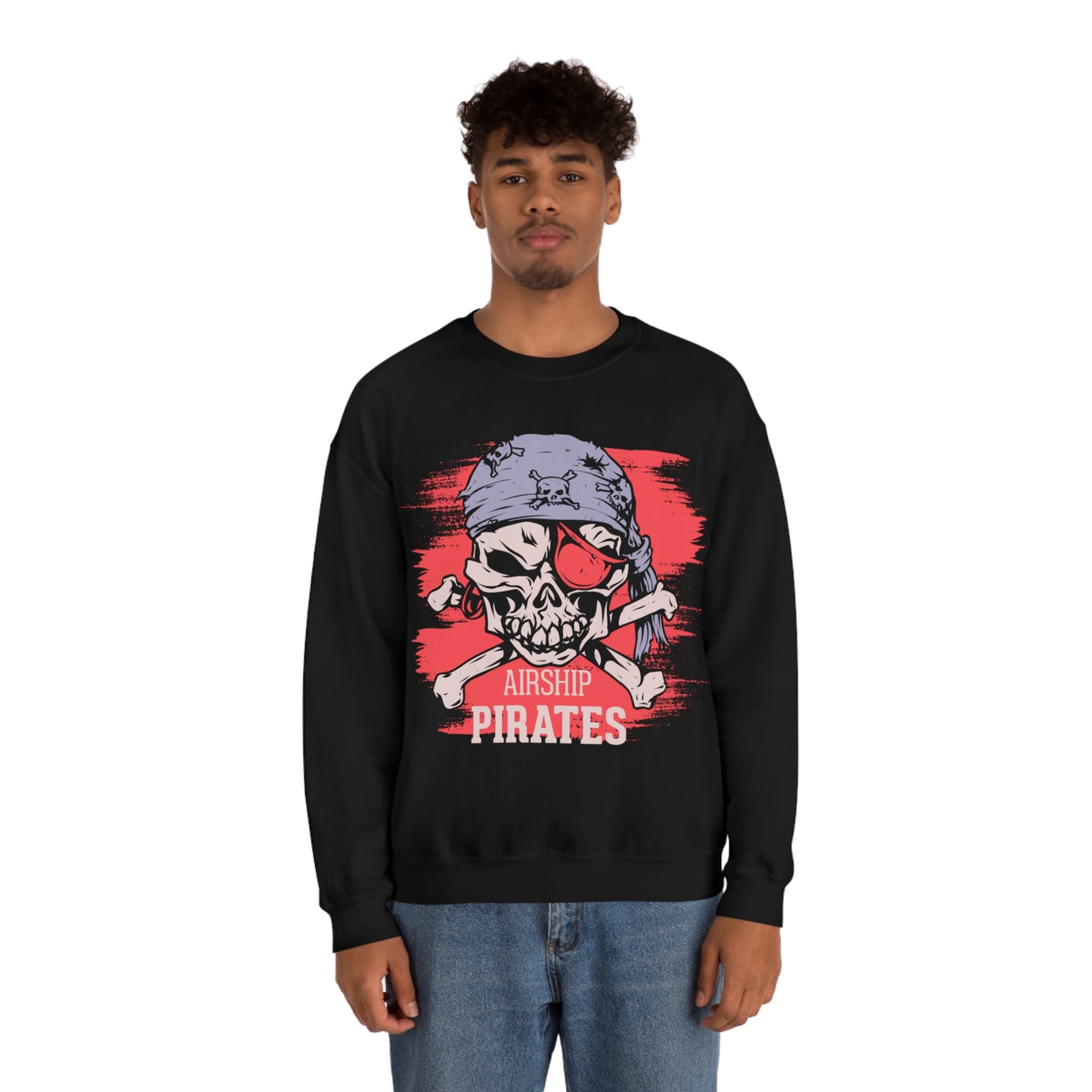 Airship Skull Pirate Crewneck Sweatshirt