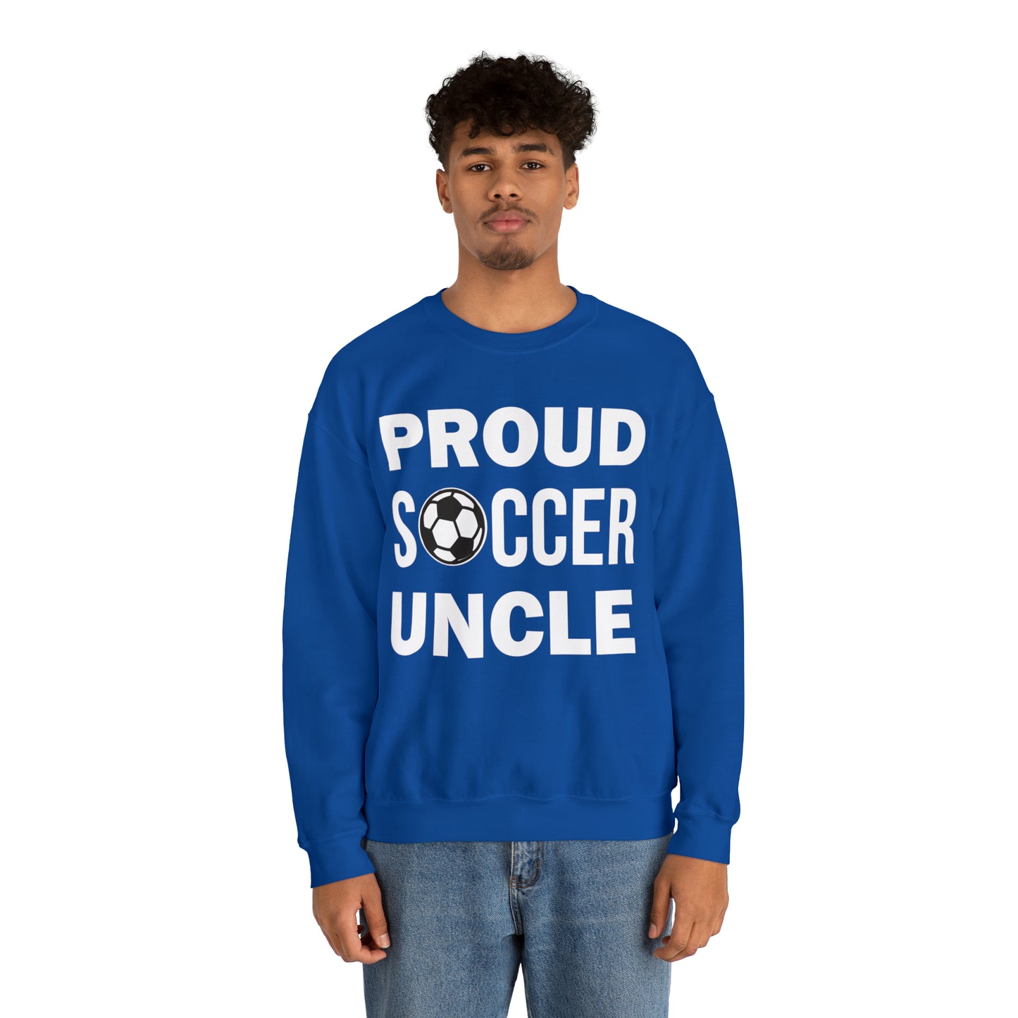 Proud soccer uncle Crewneck Sweatshirt