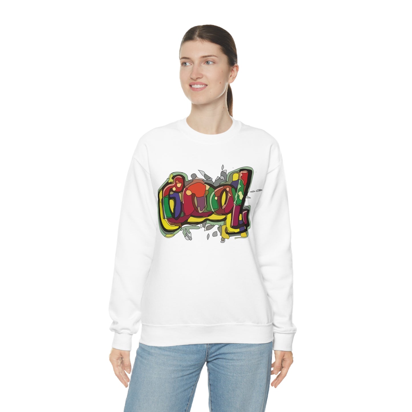 Colorful Cool graffiti Crewneck Sweatshirt