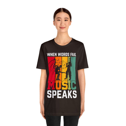 When words fail music speaks vintage T-Shirt