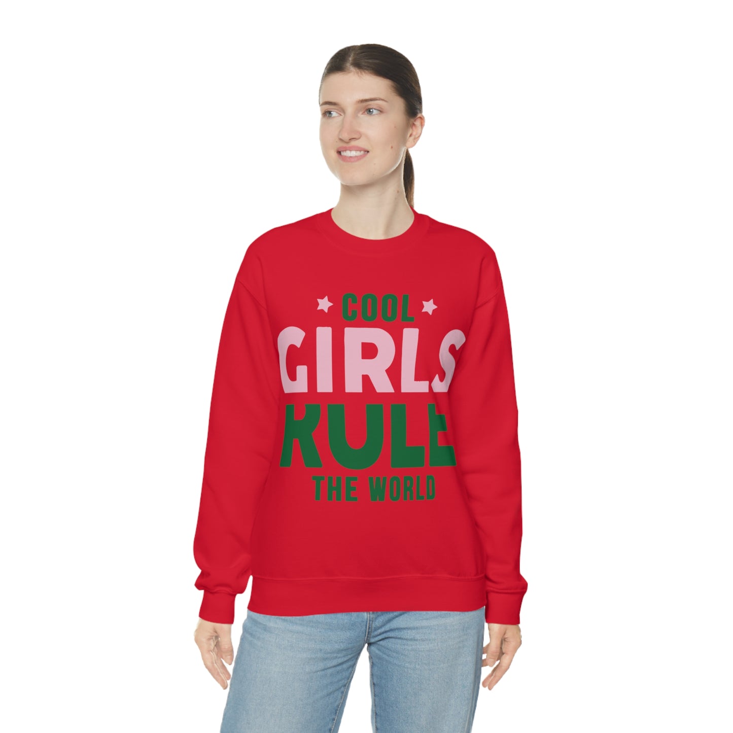 girls rule Crewneck Sweatshirt