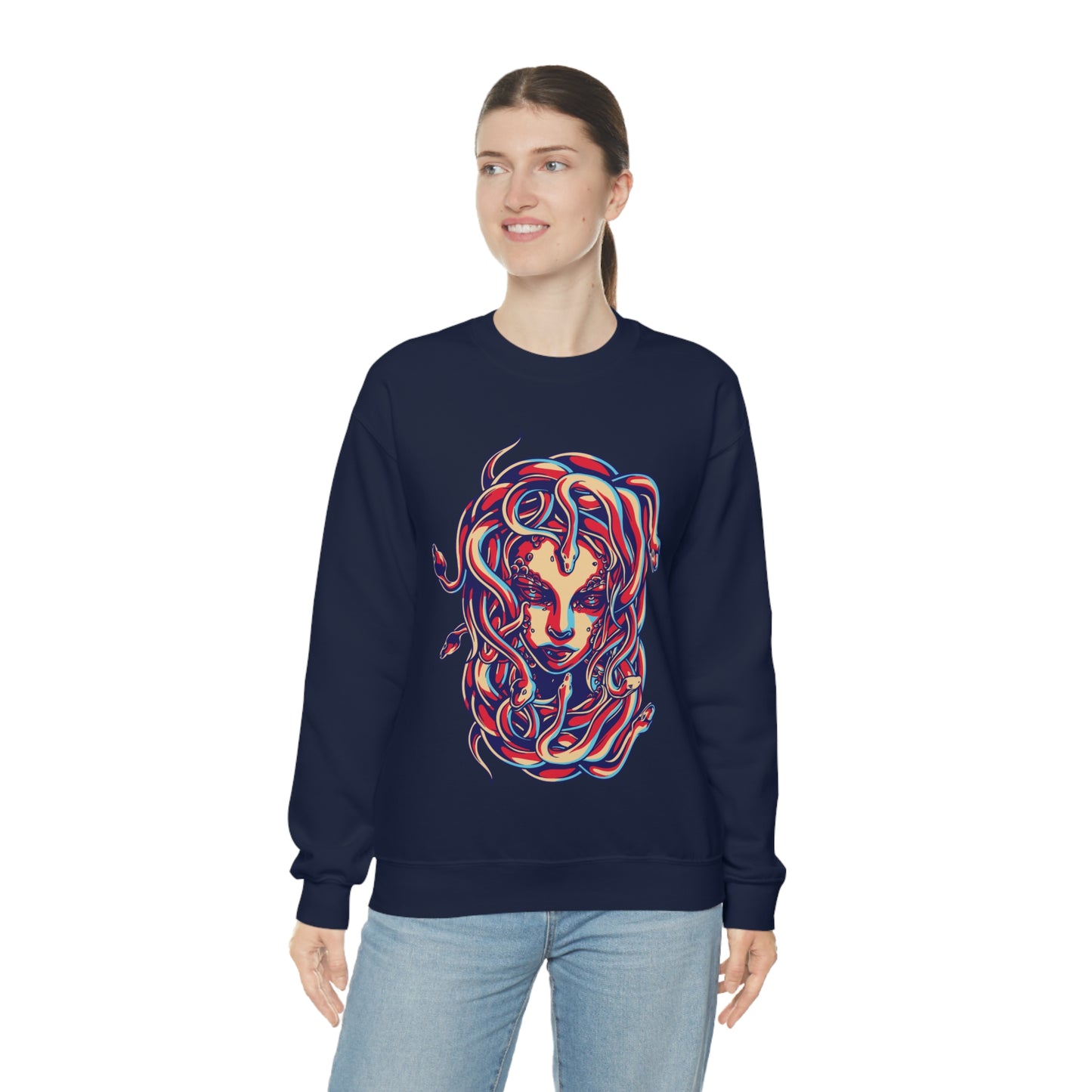 3D Medusa Crewneck Sweatshirt