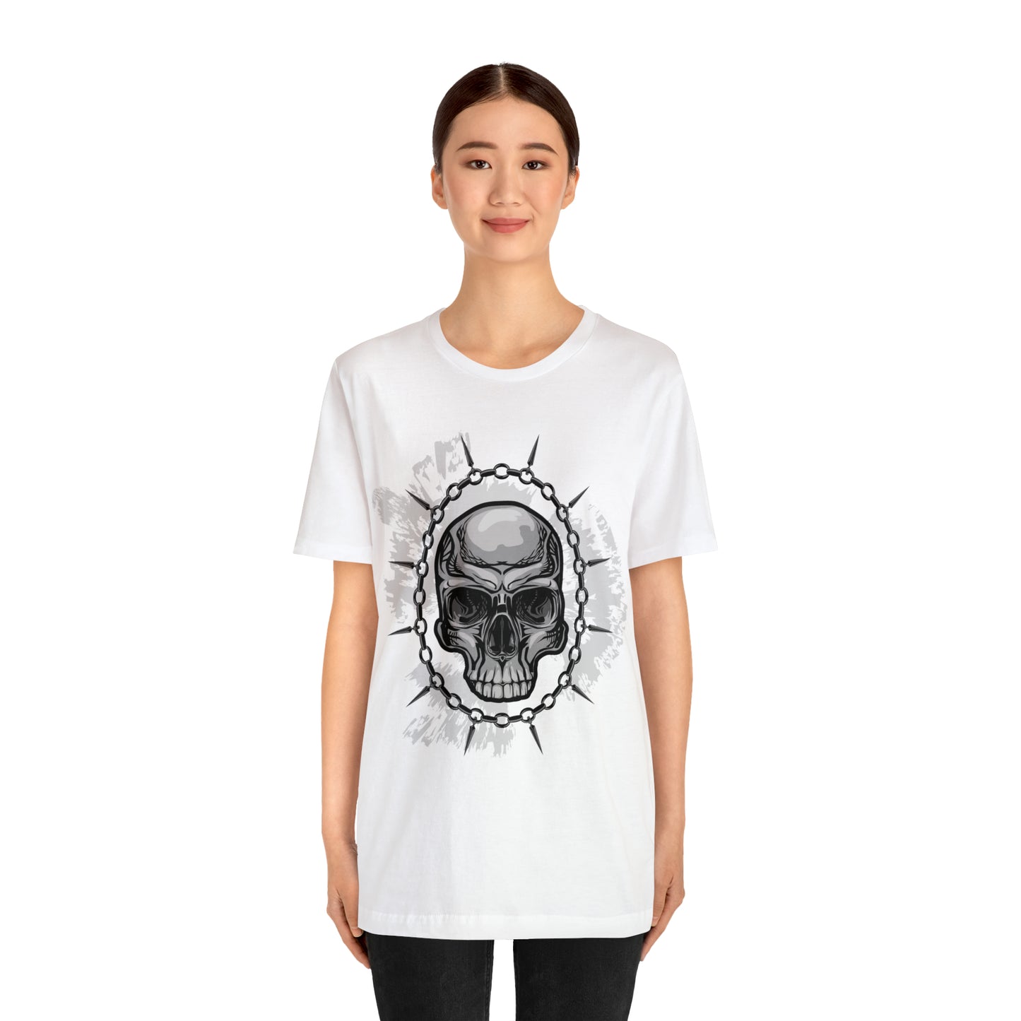 Skull Chain Splatter T-Shirt