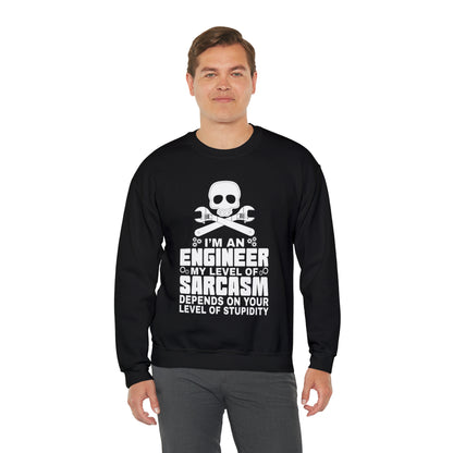 My level of sarcasm depends on you Crewneck Sweatshirt