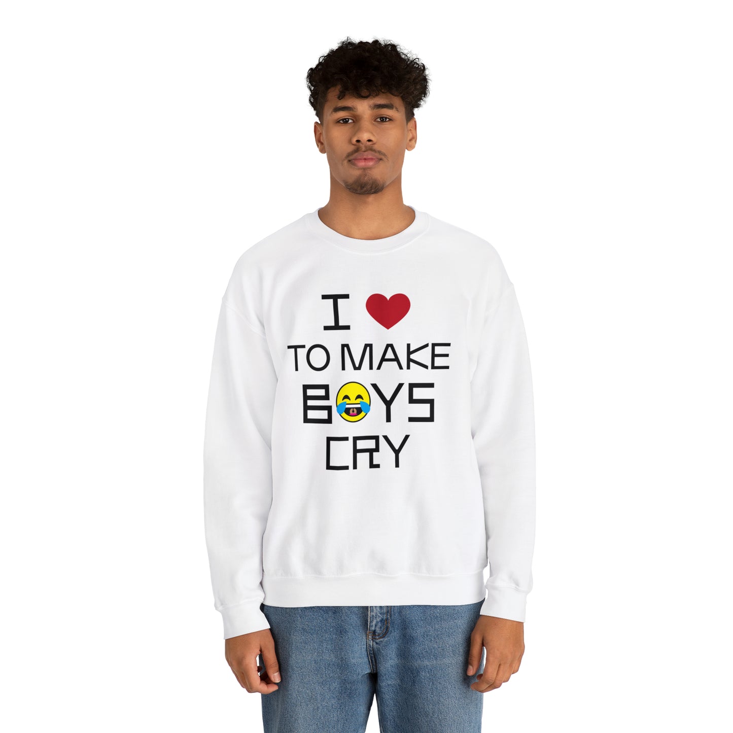 Love to make boys cry Crewneck Sweatshirt