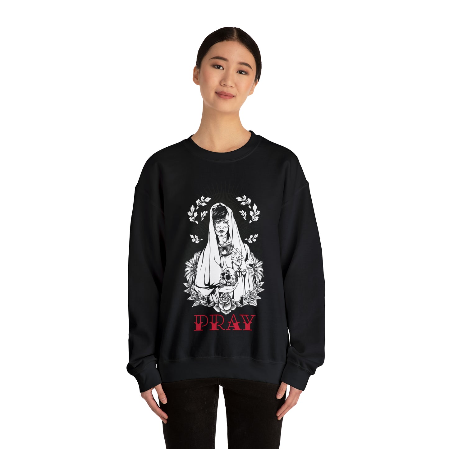 Pray Tattoo Crewneck Sweatshirt