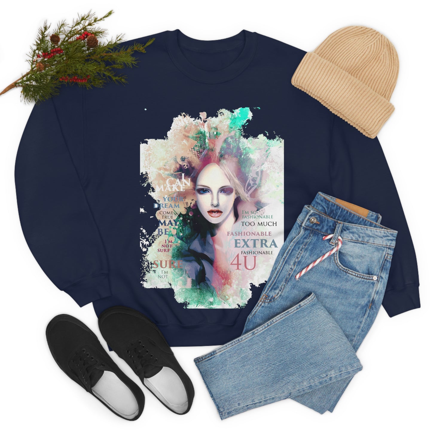 Fashionable Extra Crewneck Sweatshirt