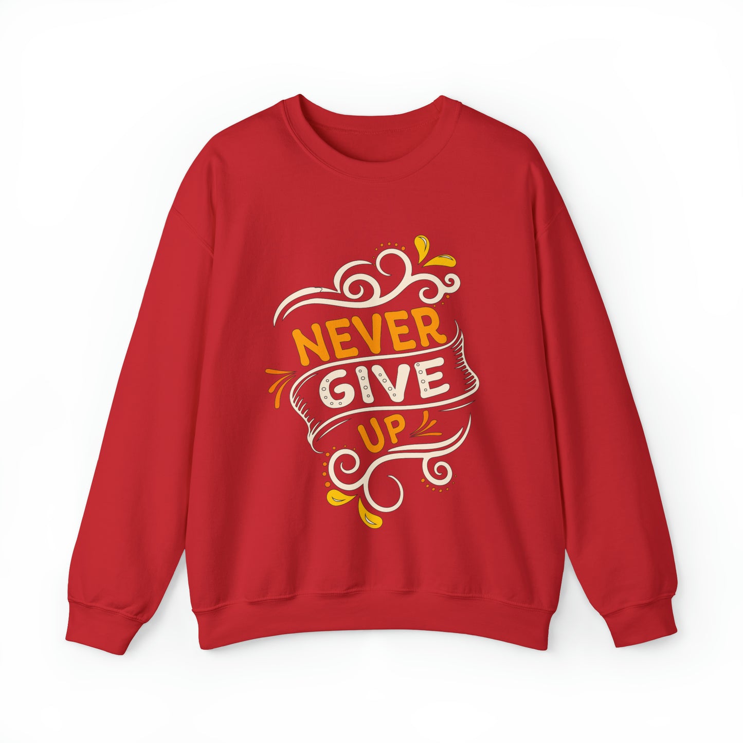 Never give up Crewneck Sweatshirt