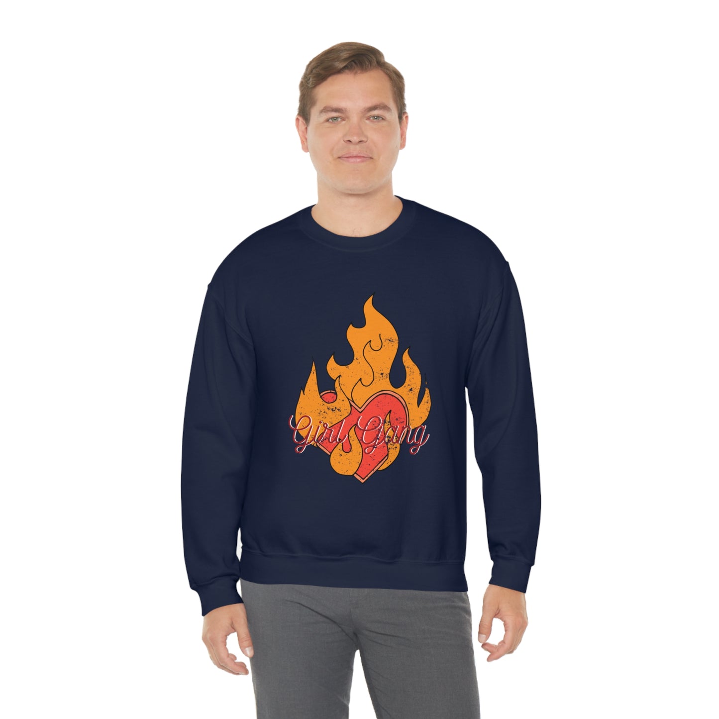 Girl Gang on Fire Crewneck Sweatshirt