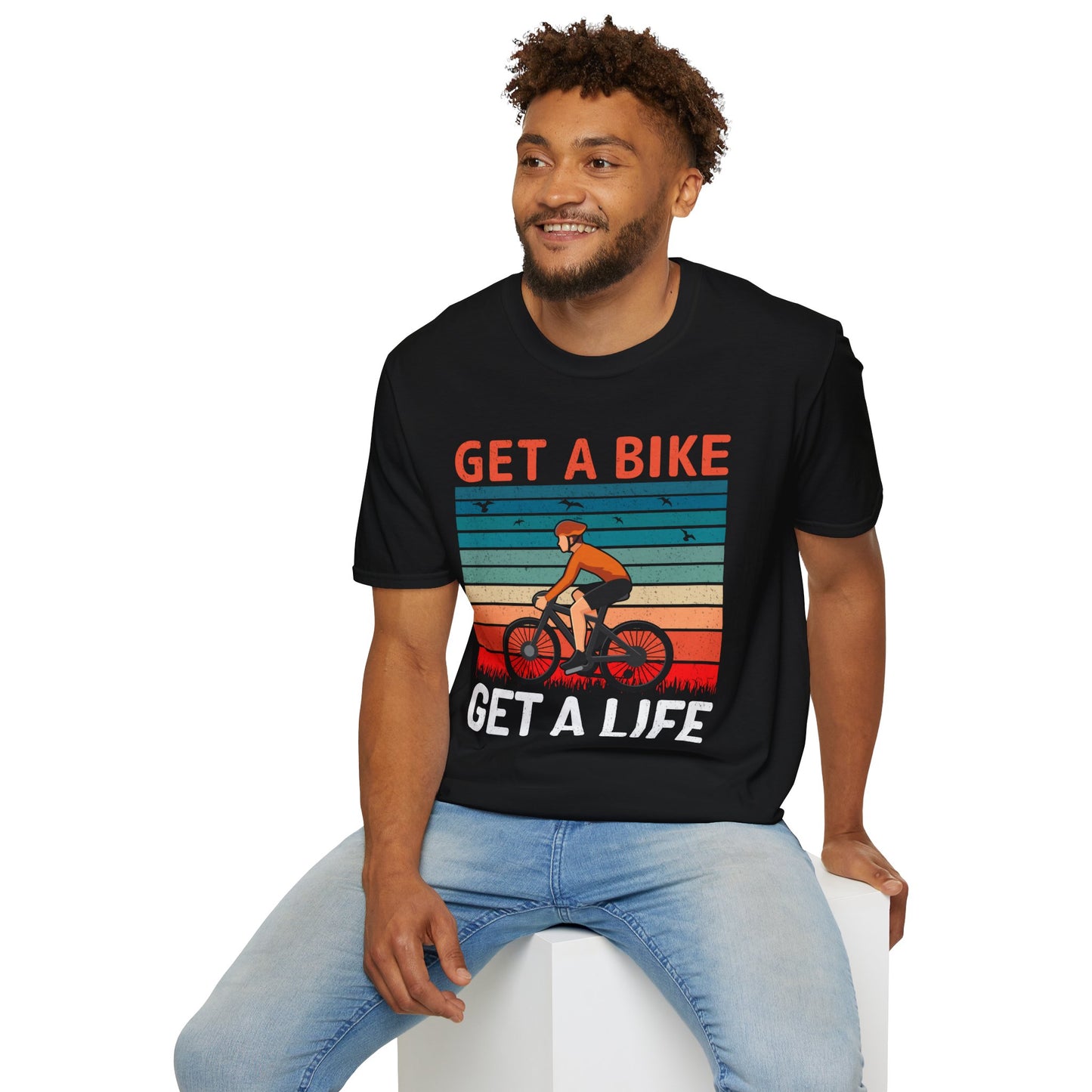 Get a bike and get a life vintage T-Shirt