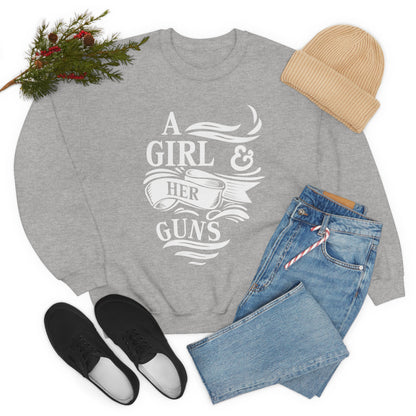 A Girl and Her Guns Crewneck Sweatshirt