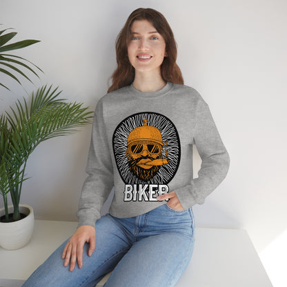 Cool Biker Crewneck Sweatshirt