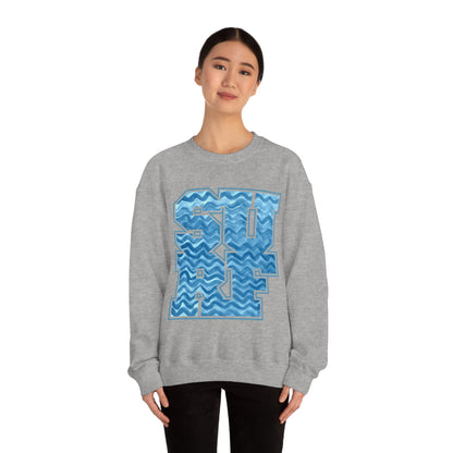 Surf Wavy Crewneck Sweatshirt