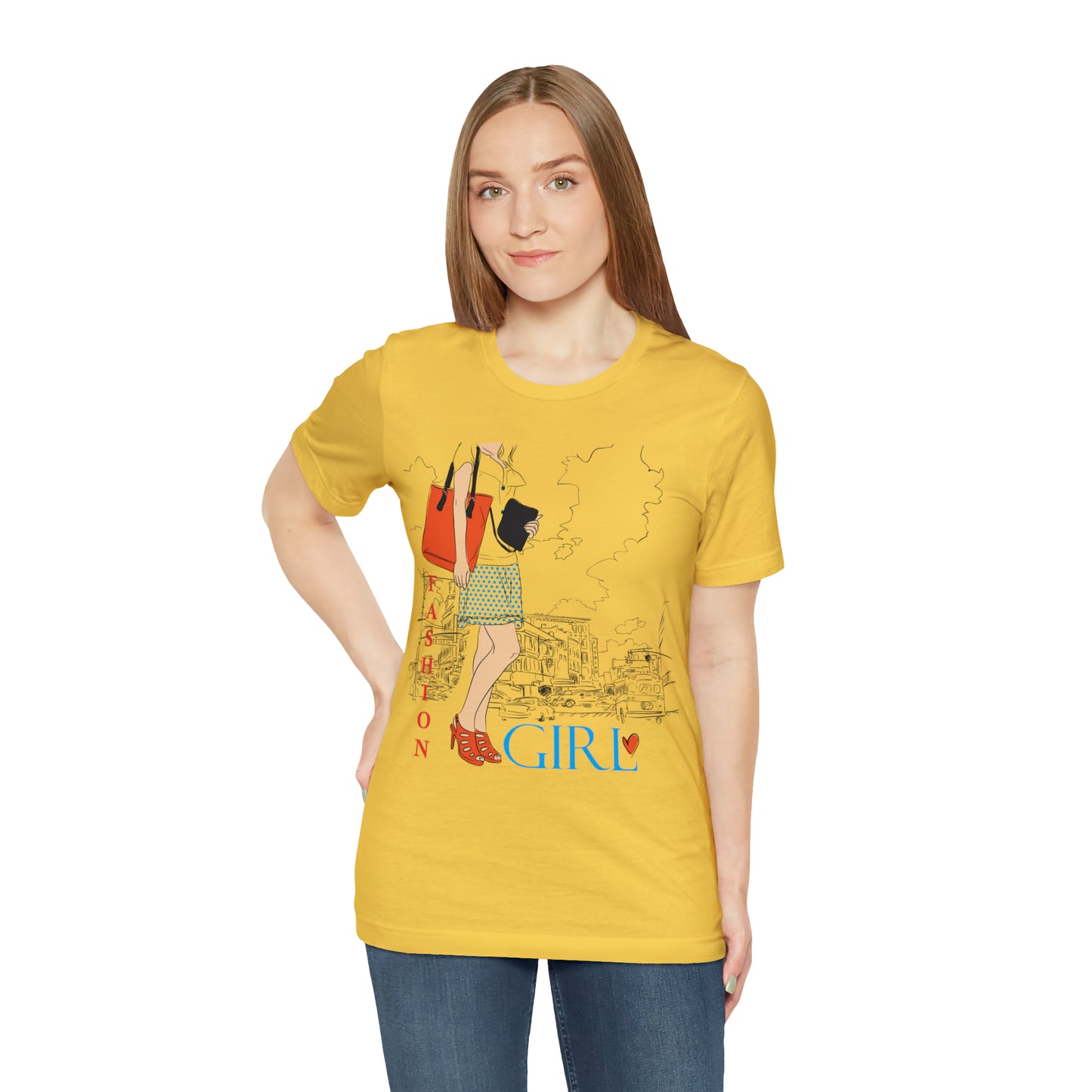 Fashion girl with a bag T-Shirt