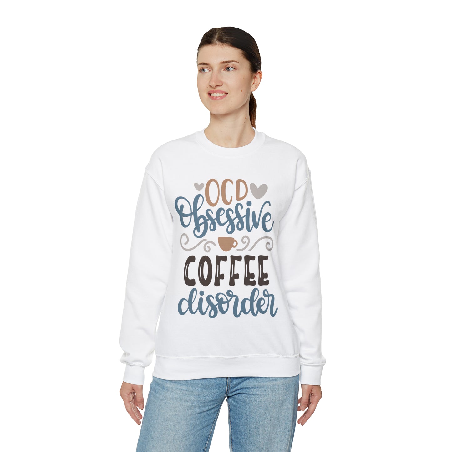 OCD_Obessive_coffee_disorder Crewneck Sweatshirt